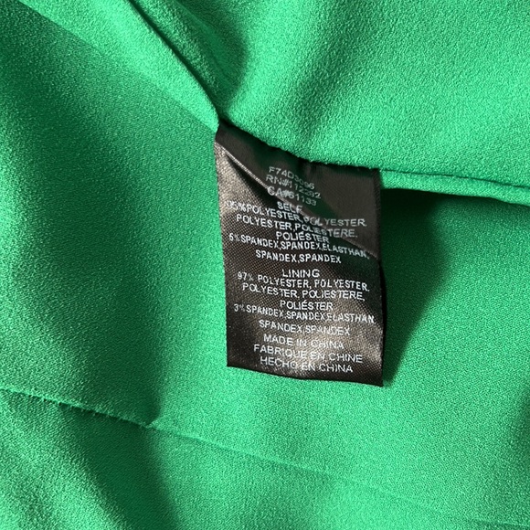 2009 Strapless Mini Sheath Adelyn Rae Dress Womens S 4 6 Vintage Y2K Green - Picture 12 of 14